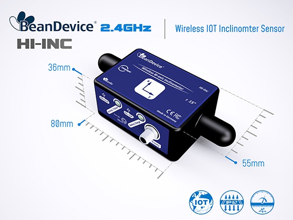 BeanAir 2.4GHz HI-Inc 无线倾角传感器1.jpg